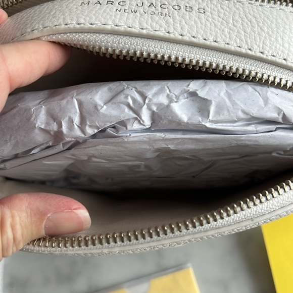 NWT Marc Jacobs White Leather Crossbody Shutter Bag - Picture 6 of 8